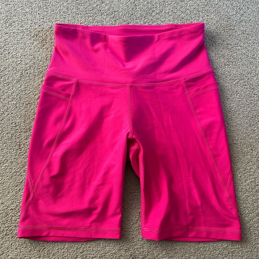 Old Navy - Medium - Women's Pink High-Waisted Bike Shorts